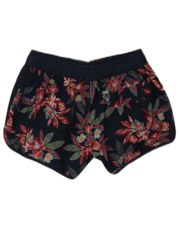Fat Face, damă, pantaloni scurți de înot UK 8 mic, bleumarin, floral, poliester