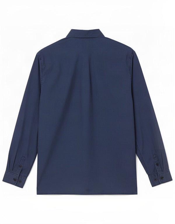 Cămașă Vintage pentru femei UK 14 Medium Bleumarin Mătase