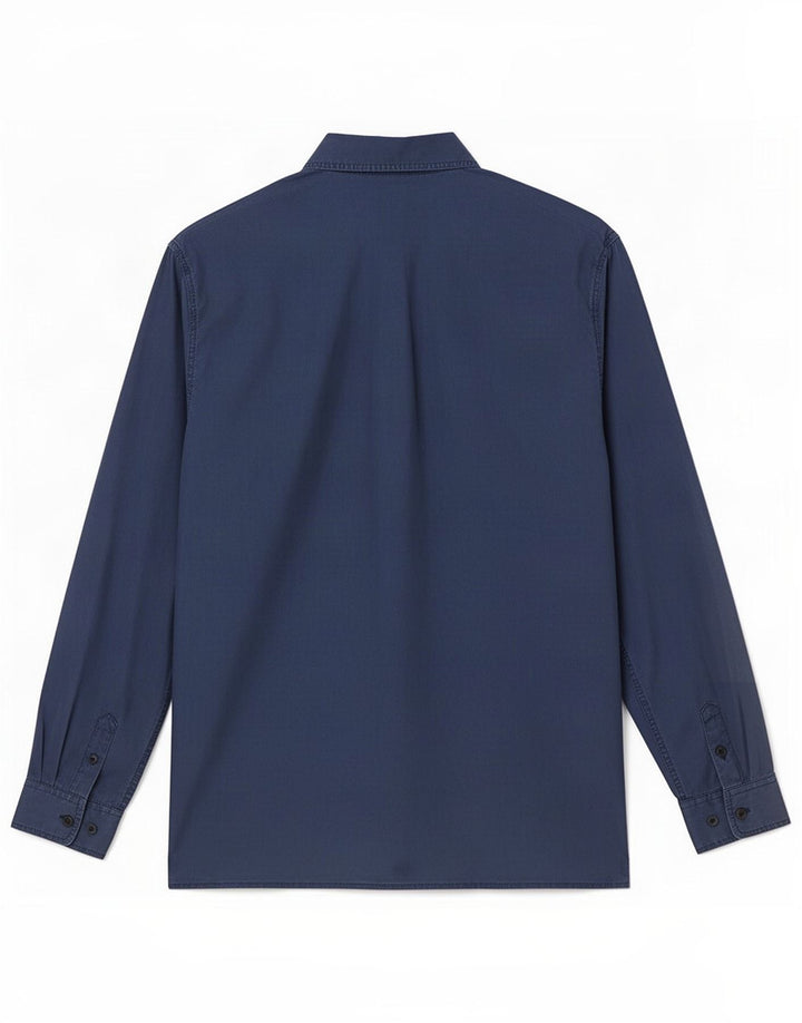 Cămașă Vintage pentru femei UK 14 Medium Bleumarin Mătase