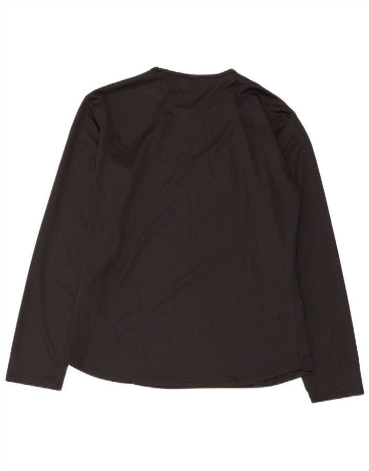Nike Dri Fit Top cu mânecă lungă pentru femei Marea Britanie 14/16 Poliester negru mare