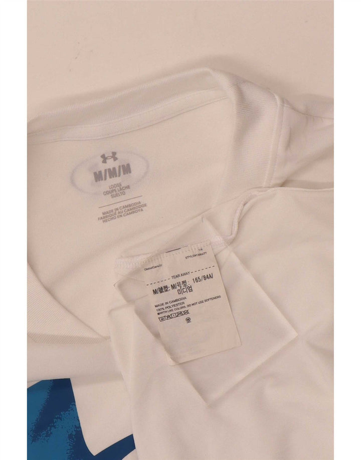 Tricou grafic pentru bărbați Under Armour Top Medium White Poliester
