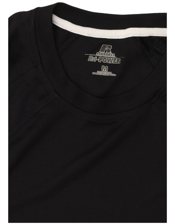 RUSSELL ATHLETIC Tricou pentru bărbați Top Mediu Negru Poliester