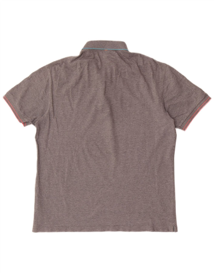 SUN68 Tricou polo pentru bărbați 2XL bumbac cu dungi gri