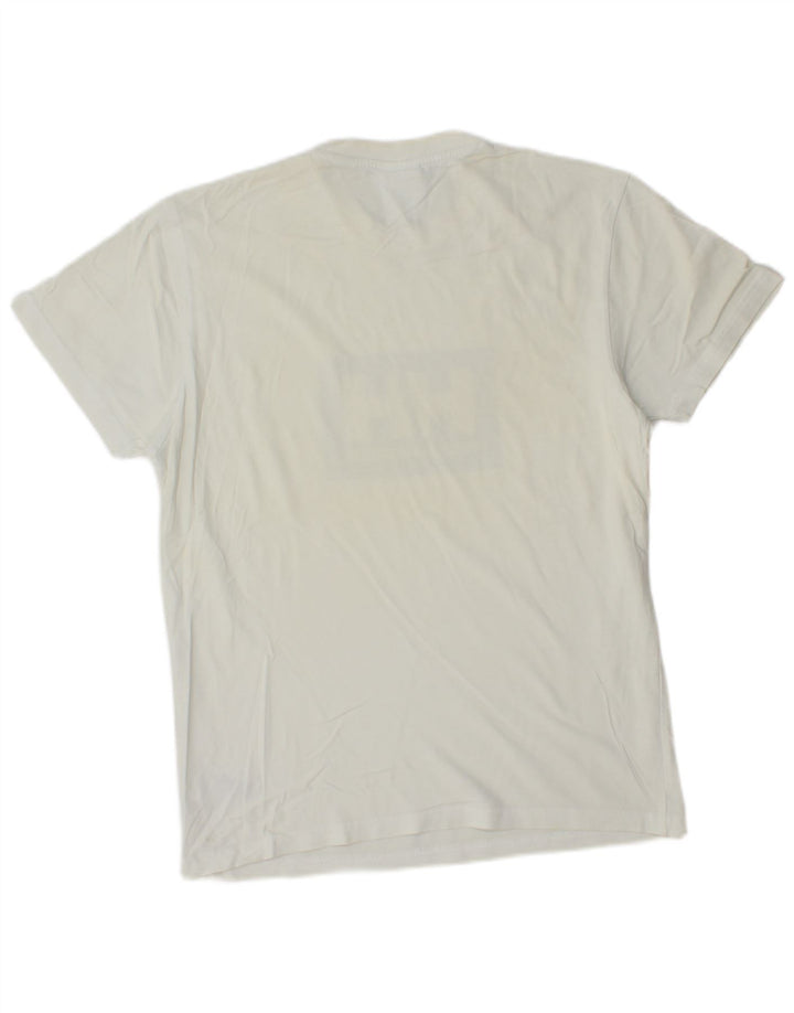 Tricou grafic Helly Hansen pentru bărbați Top mic, alb, bumbac