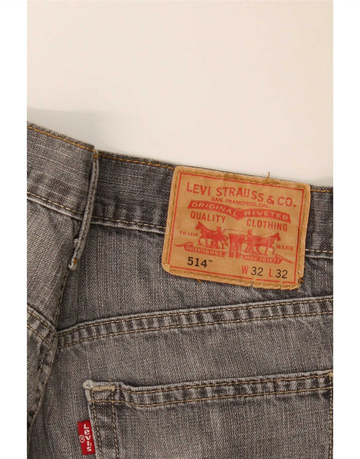 Blugi drepti 514 pentru femei Levi's W32 L32 bumbac gri