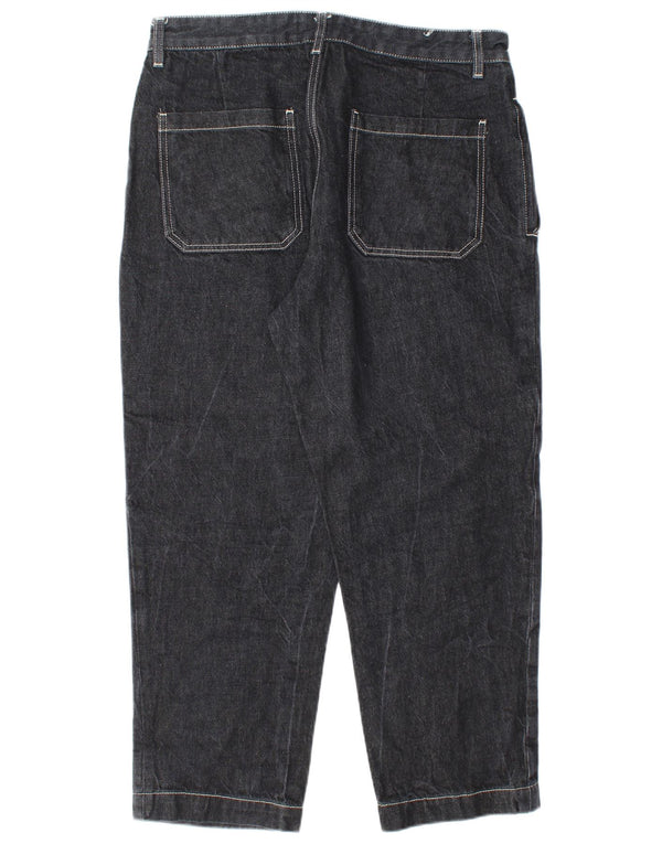 Blugi conici pentru bărbați Zara EU 44 Large W34 L27 Bumbac negru