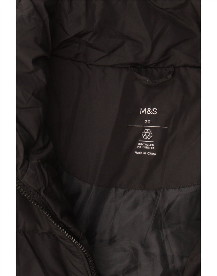 Jachetă căptușită pentru femei Marks & Spencer UK 20 2XL Poliester negru