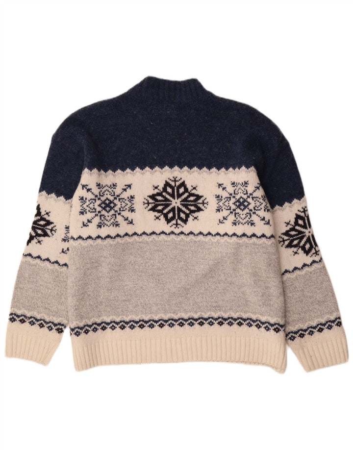 Pulover Campagnolo pentru bărbați cu gât țestoasă XL, lână Fair Isle, multicoloră