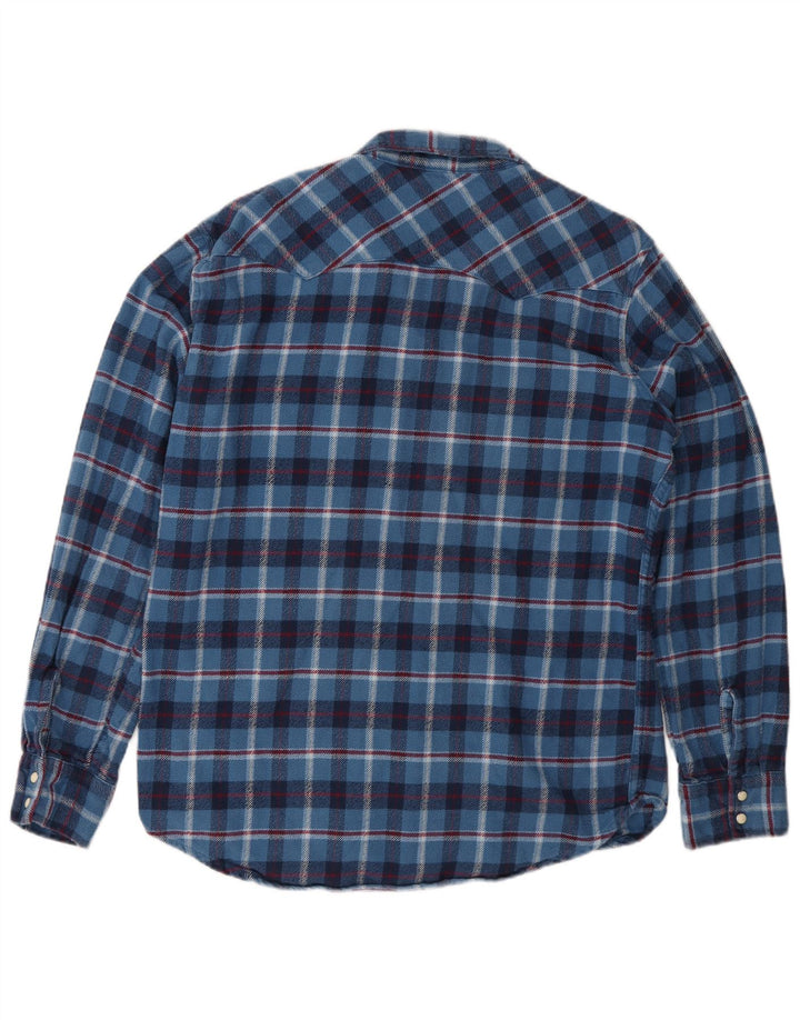 Cămașă de flanel pentru bărbați Levi's, cu carouri mari, albastre