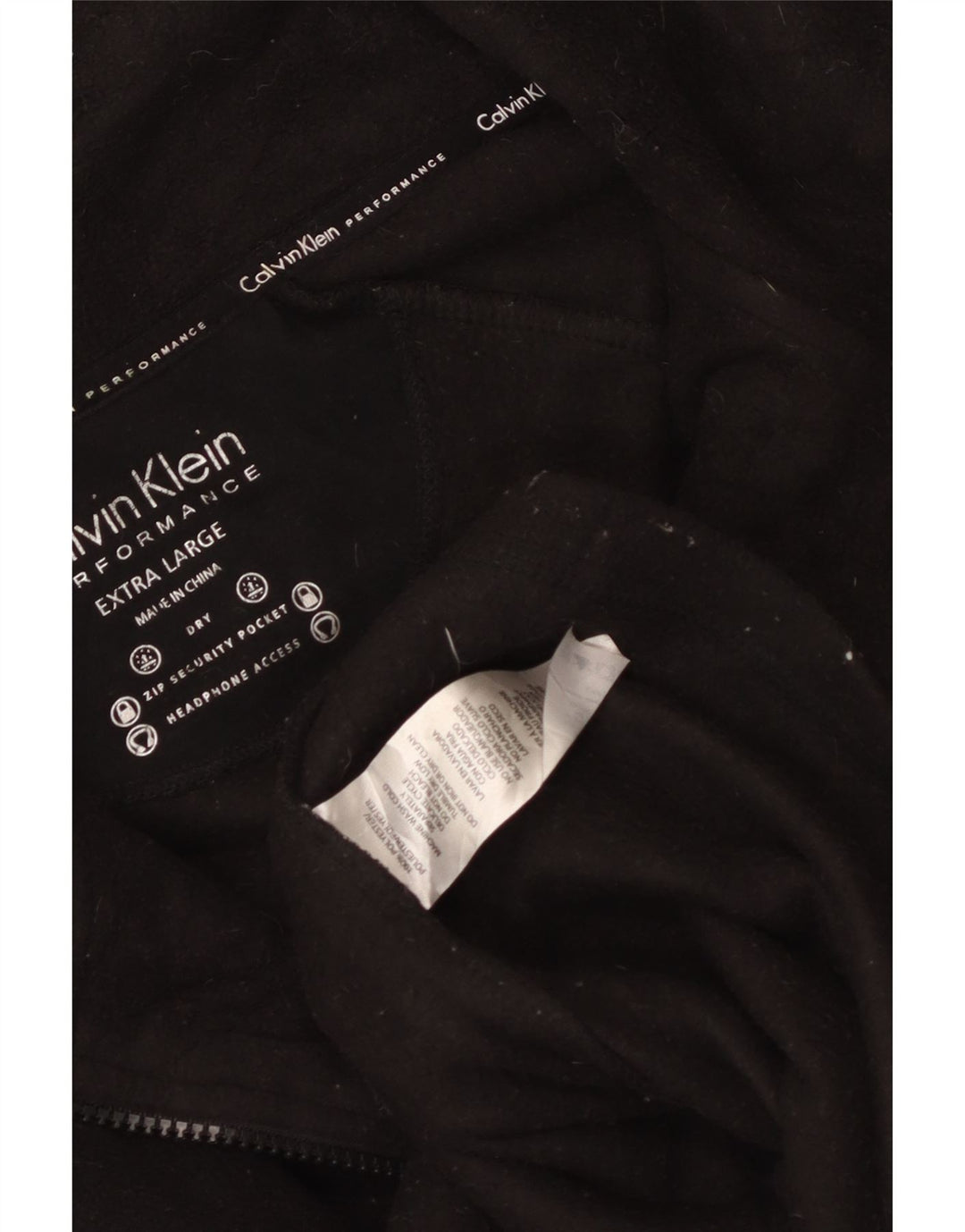 Jachetă din lână CALVIN KLEIN pentru femei, UK 18 XL, poliester negru