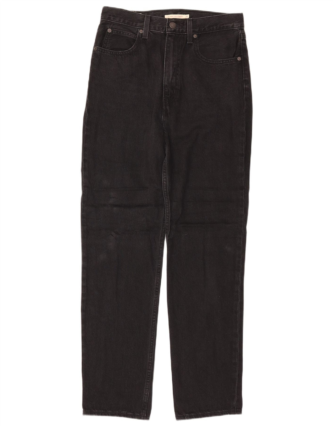 Blugi drepti, slim, cu talie înaltă, pentru femei LEVI'S, L27 L29, bumbac negru
