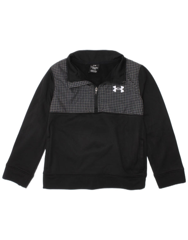 Trening Under Armour Boys Graphic Pullover Top 5-6 ani poliester negru