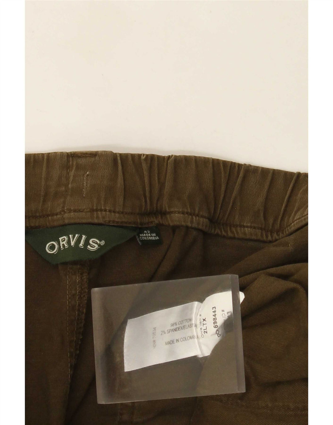 Pantaloni scurți cargo pentru bărbați Orvis W42 2XL bumbac kaki