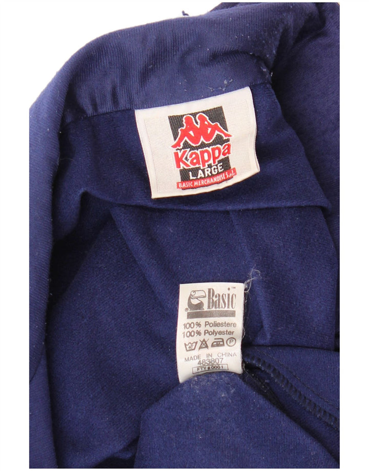 Jachetă de top pentru trening cu grafică KAPPA pentru bărbați, mare, bleumarin, color block