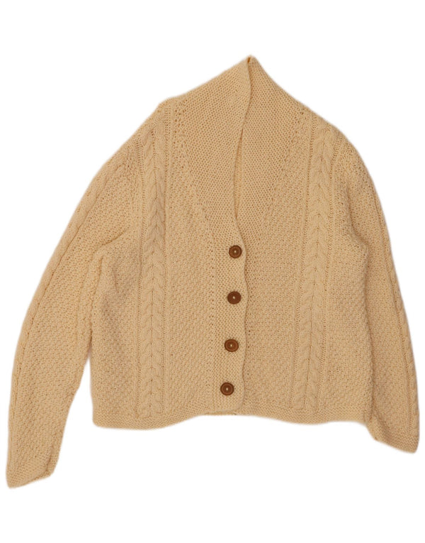 Pulover cardigan pentru femei VINTAGE UK 16 mare bej