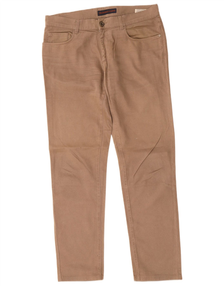 Trussardi Pantaloni Slim Casual Bărbați W35 L31 Bej