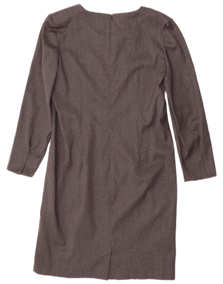 Rochie schimbătoare cu mânecă lungă pentru femei Vanita UK 14 Lână mare gri