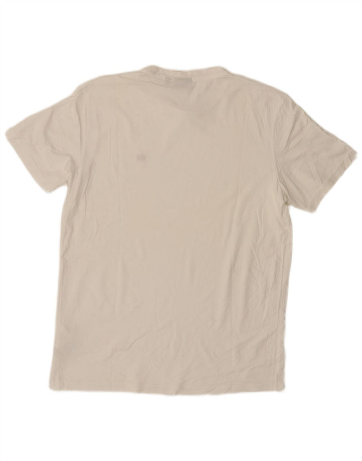 Tricou Napapijri Geographic pentru bărbați Top mediu din bumbac alb