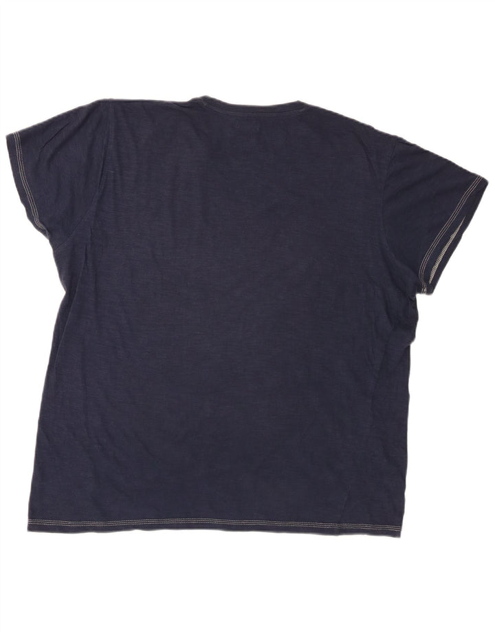 Avirex tricou grafic pentru bărbați Top mare bleumarin