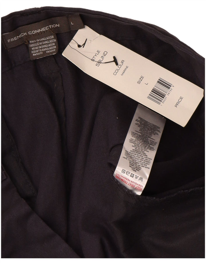 FRENCH CONNECTION Pantaloni scurți chino pentru bărbați, mari W34, bumbac bleumarin