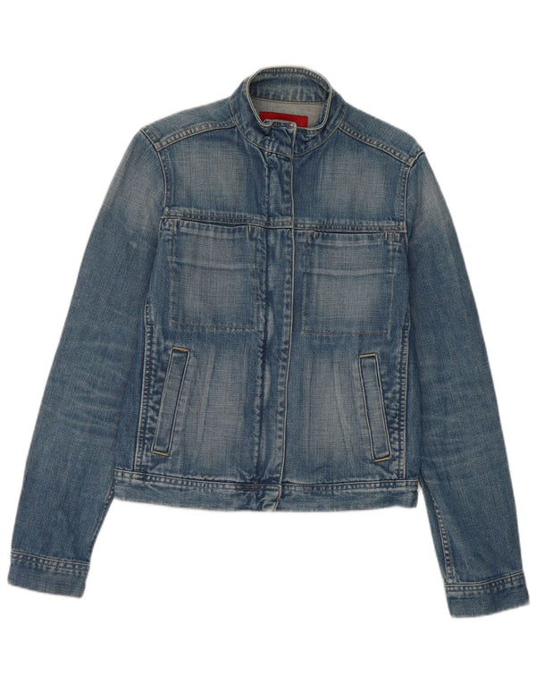 Fcuk Jachetă de blugi pentru femei UK 10 Small Blue Bumbac