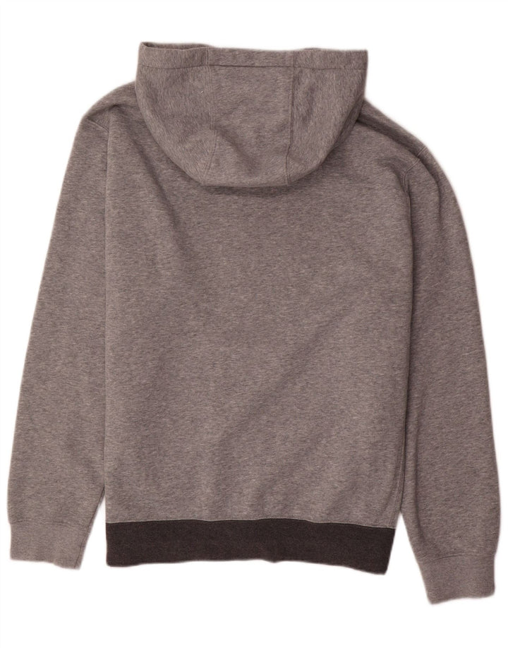 Pulover Nike pentru bărbați, cu fermoar, din bumbac color bloc, gri mediu