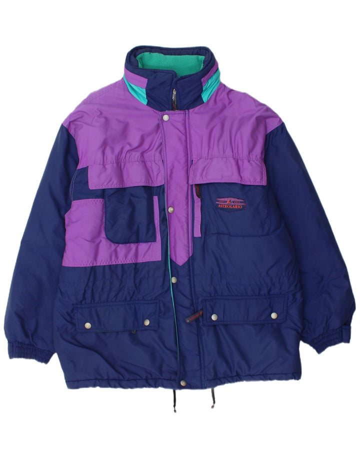 Jachetă de schi cu glugă pentru bărbați Astrolabio UK 38 Medium Bleumarin Colorblock