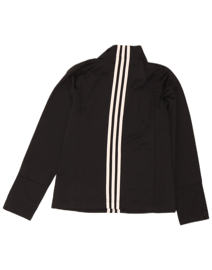 Jachetă de trening pentru femei Adidas UK 10 Poliester negru mic