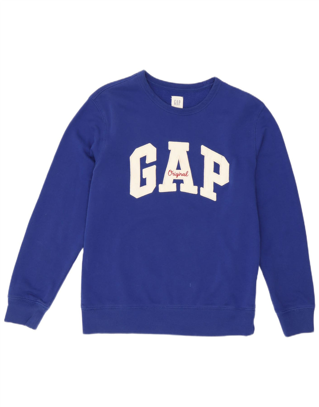 Pulover cu grafic pentru femei Gap UK 10 Bumbac albastru mic