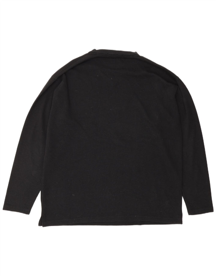 Essential Top pentru bărbați cu mânecă lungă, mare, negru, poliester