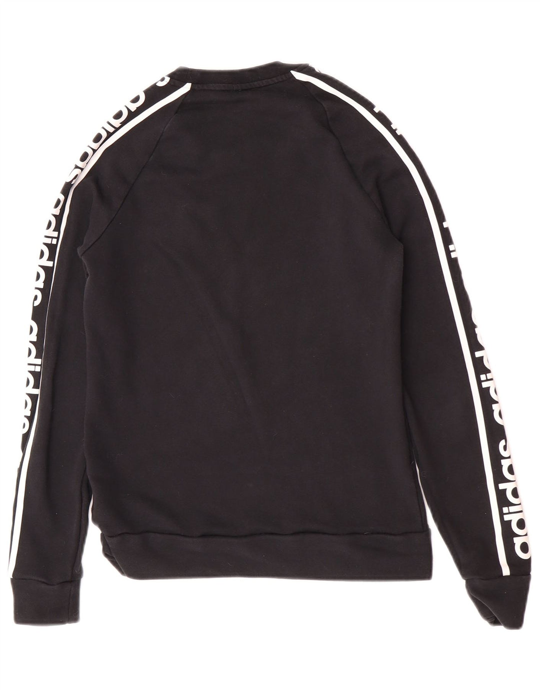 Pulover de hanorac grafic Adidas pentru femei UK 12/14 bumbac mediu negru