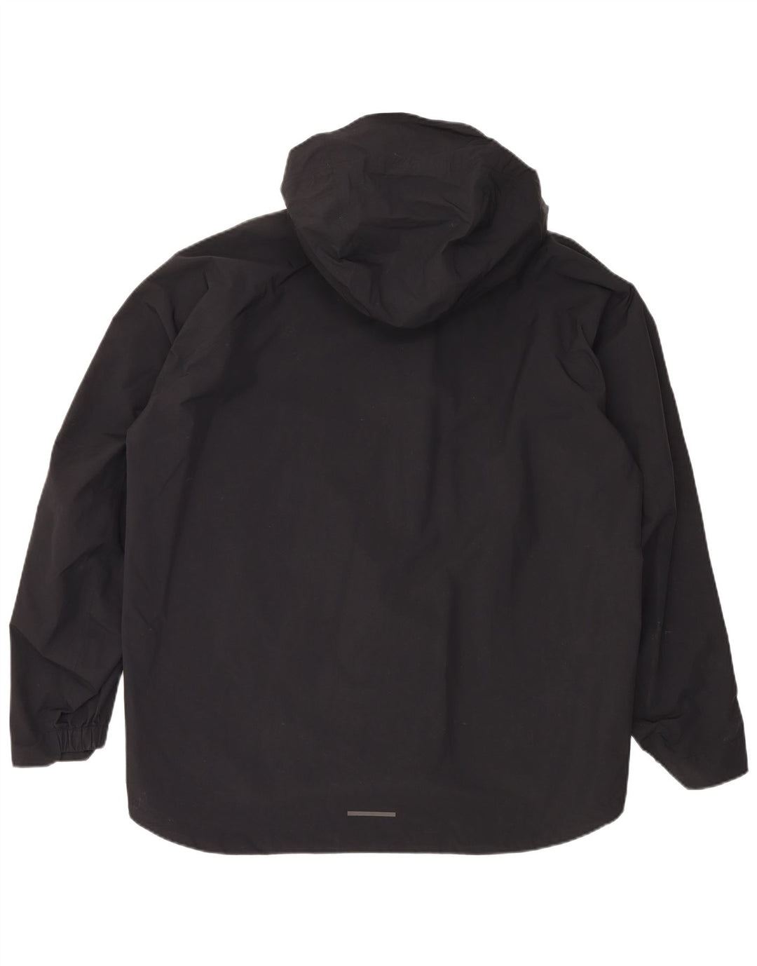 Jachetă de ploaie cu glugă ADIDAS pentru bărbați UK 42 XL Poliamidă neagră