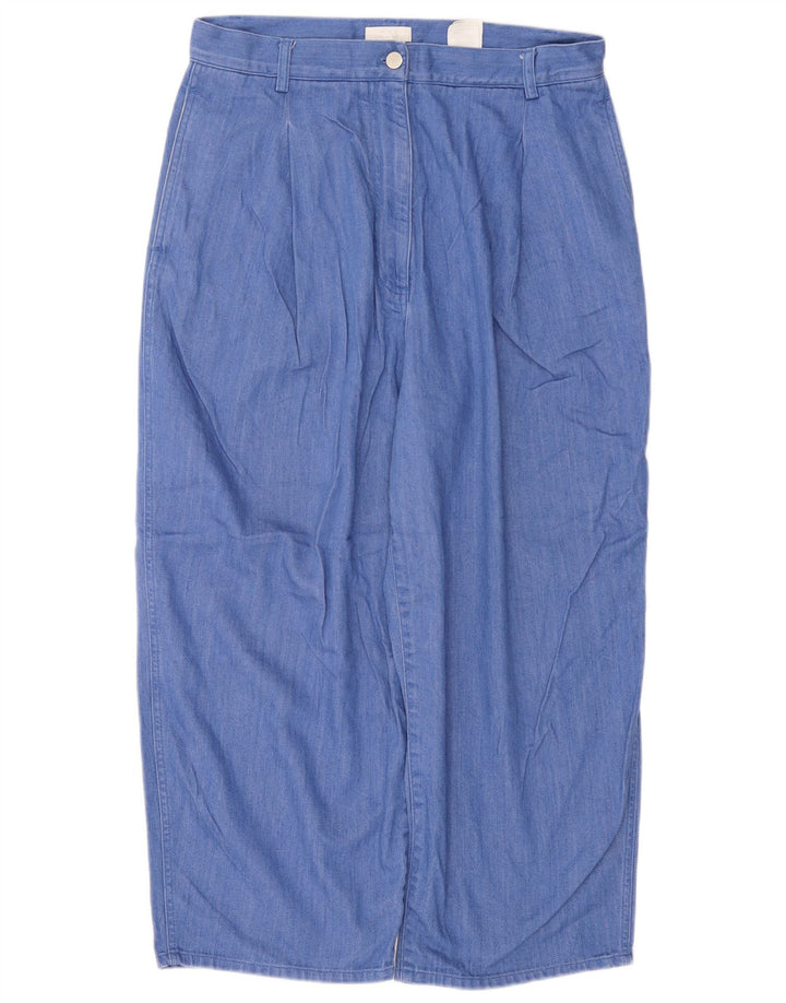 Pantaloni tăiați Cos pentru femei EU 40 Medium W30 L24 Blue Bumbac