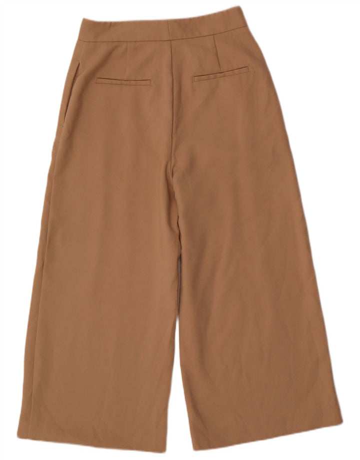 Pantaloni tăiați pentru femei ZARA L28 L24 Bej Poliester