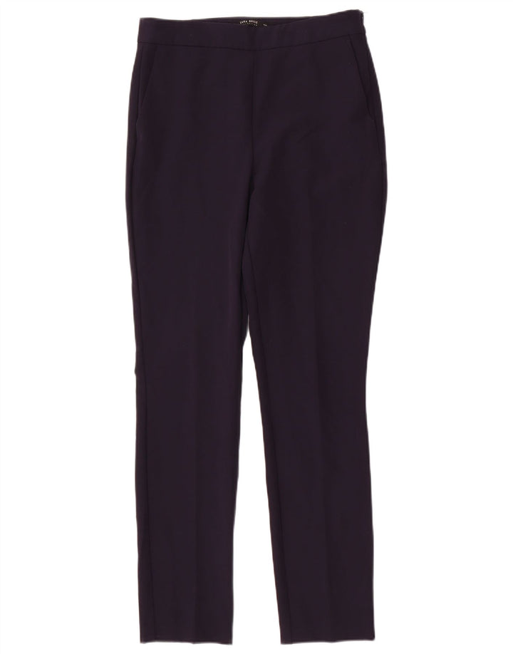 Pantaloni chino slim pentru femei Zara Mediu L28 L28 Bleumarin Poliester