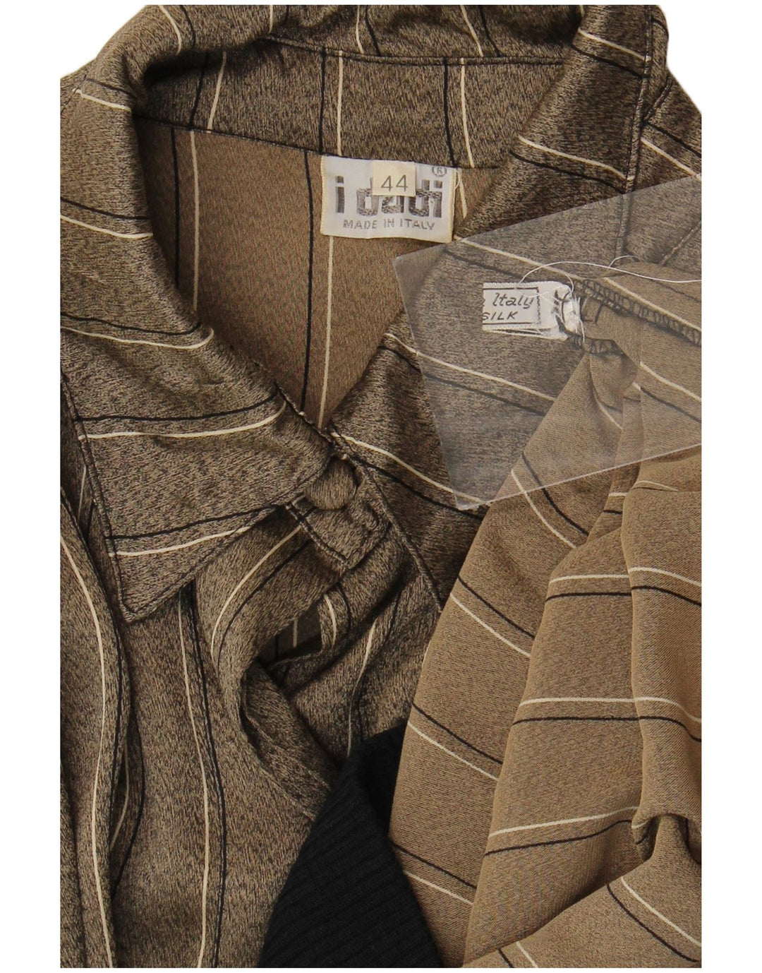 Bluză oversize militară vintage pentru femei Top IT 44 Medium Khaki Dungi