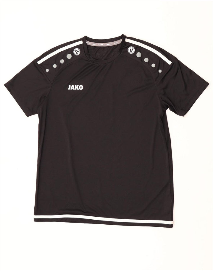 Tricou pentru bărbați JAKO Top mare, negru, poliester color bloc