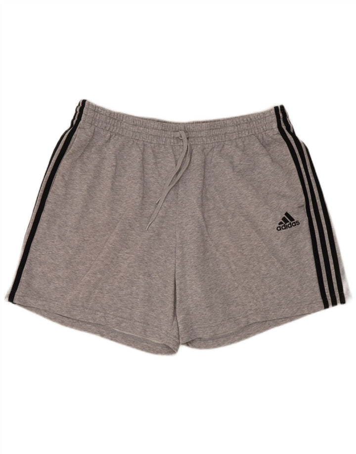 Pantaloni scurți sport pentru bărbați Adidas 2XL bumbac gri
