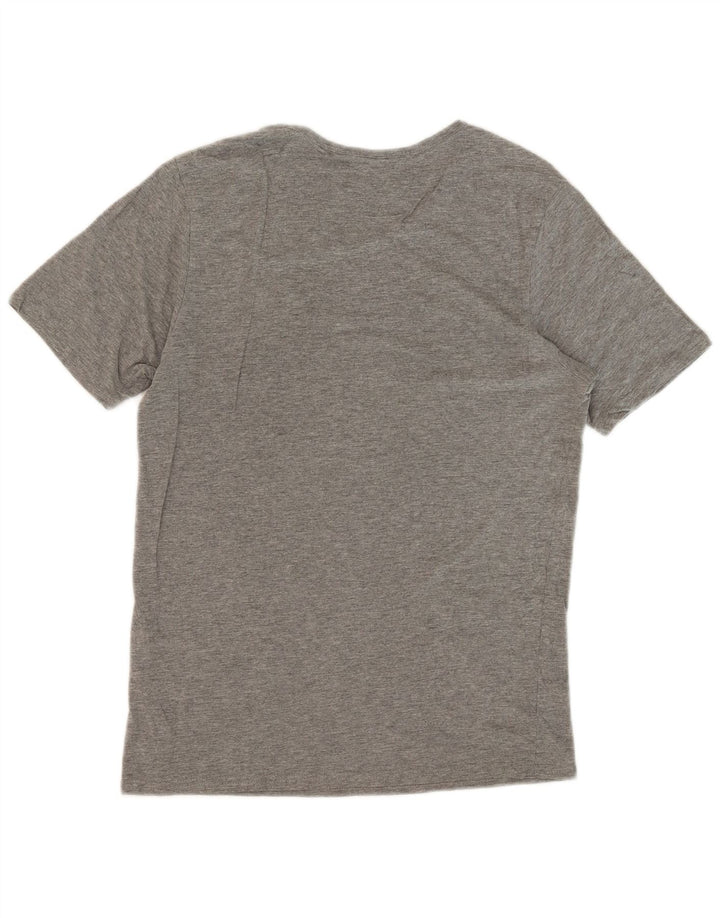 Tricou grafic pentru bărbați JACK & JONES Top din bumbac cu pete gri mediu