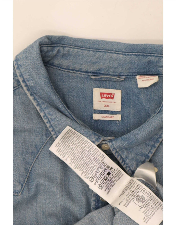 Cămașă de blugi standard pentru bărbați Levi's 2XL, albastru