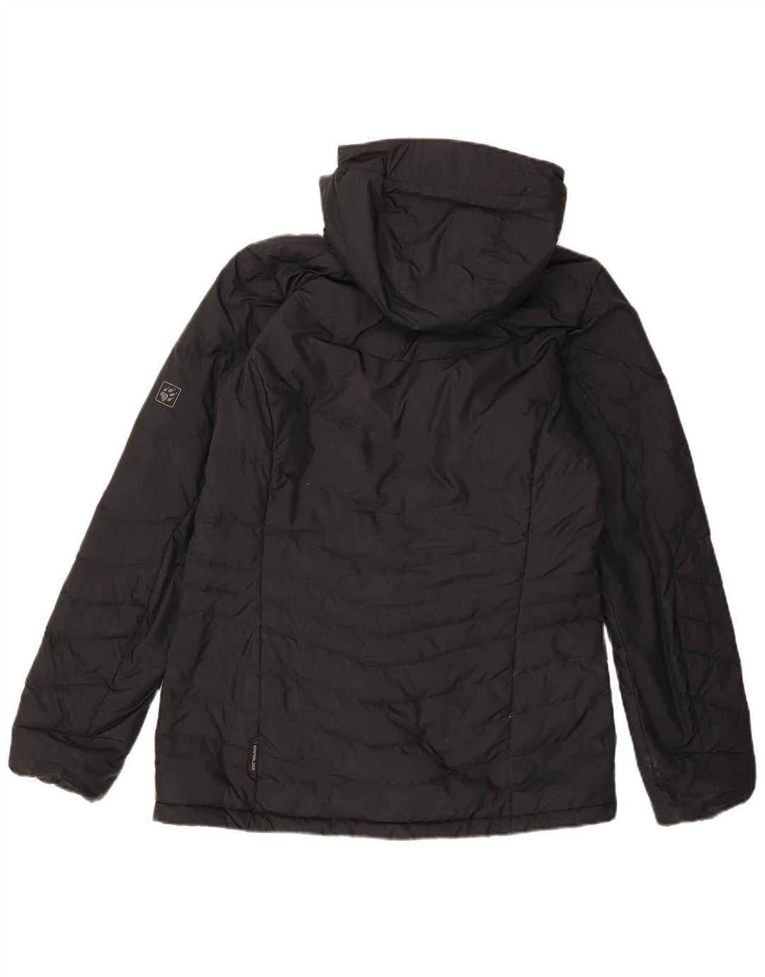 Jack Wolfskin Jachetă căptușită cu glugă supradimensionată pentru femei IT 36 XS Negru