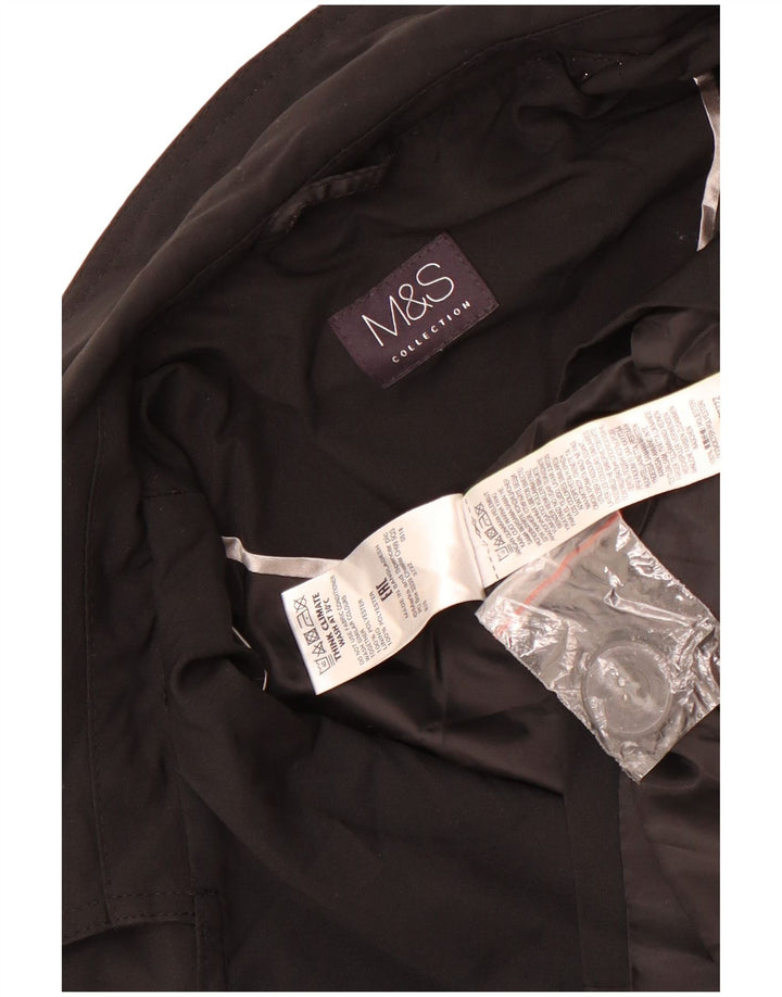 Trench pentru femei Marks & Spencer UK 12 Poliester mediu negru