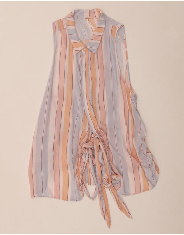 Bluză cămașă pentru femei Free People UK 12 Medium, multicoloră, cu dungi