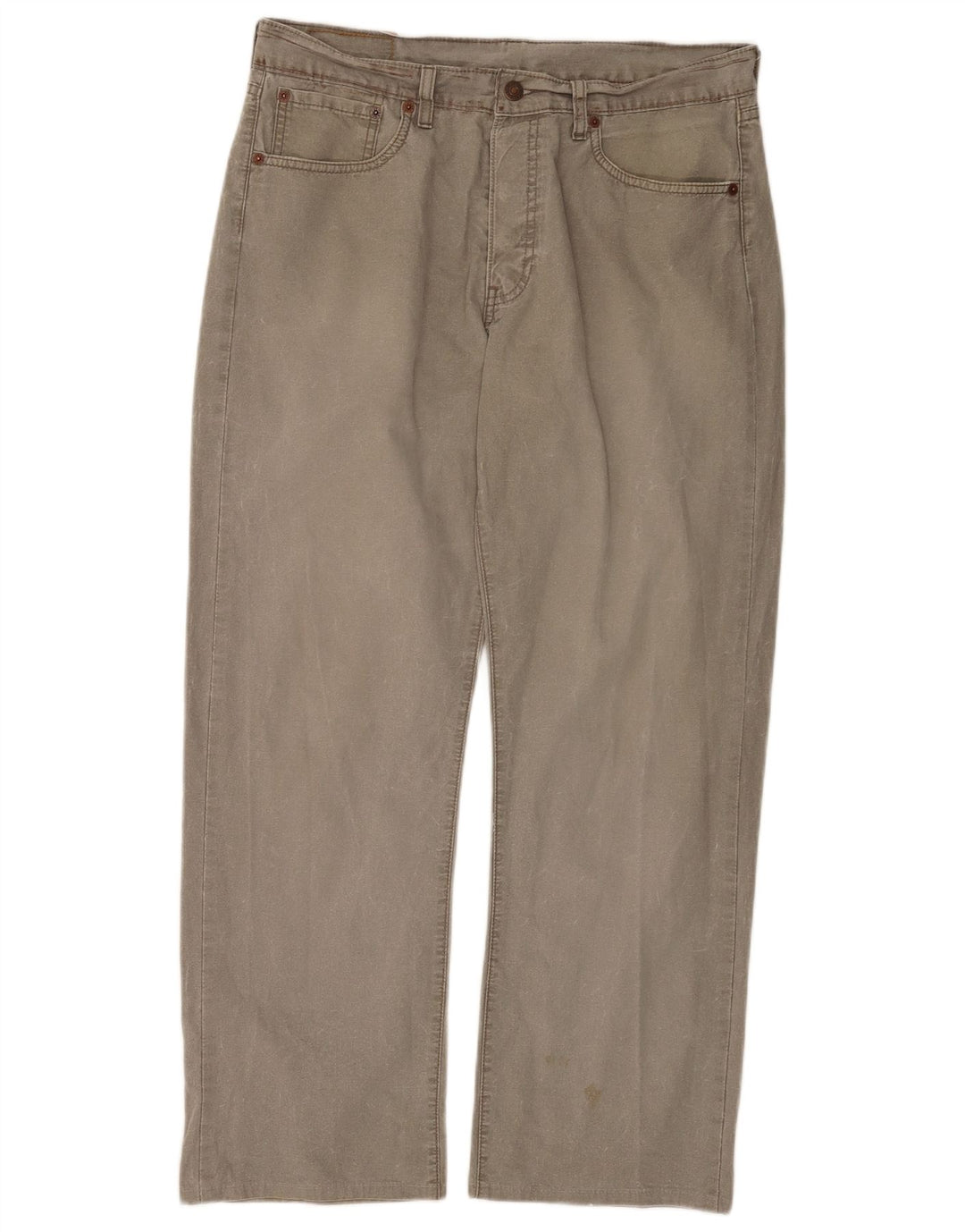 Blugi drepti pentru bărbați Levi's 401 W33 L28 bumbac gri