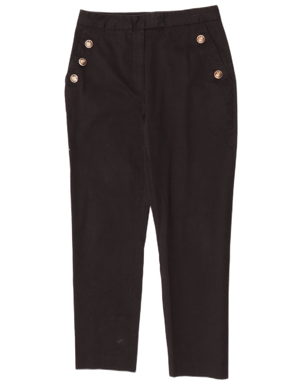 Pantaloni tăiați pentru femei Zara, mari L30 L26, bumbac negru