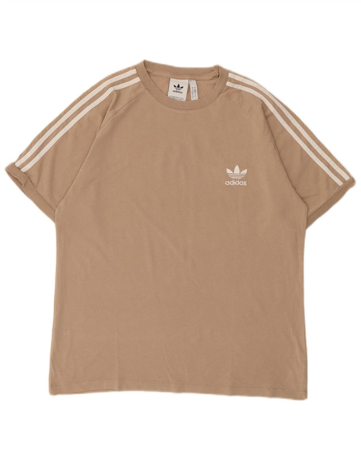 Tricou pentru bărbați Adidas Top mare, bej, bumbac
