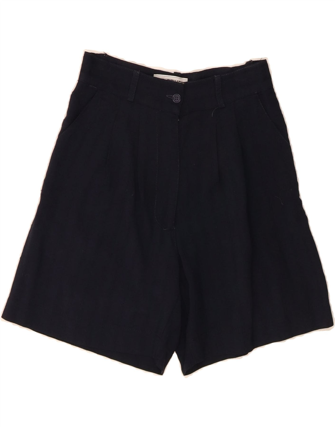 STUDIO Womens Pegged Chino Shorts US 2 XS W25 Navy Blue Viscose Vintage Studio and Second-Hand Studio from Messina Hembry 