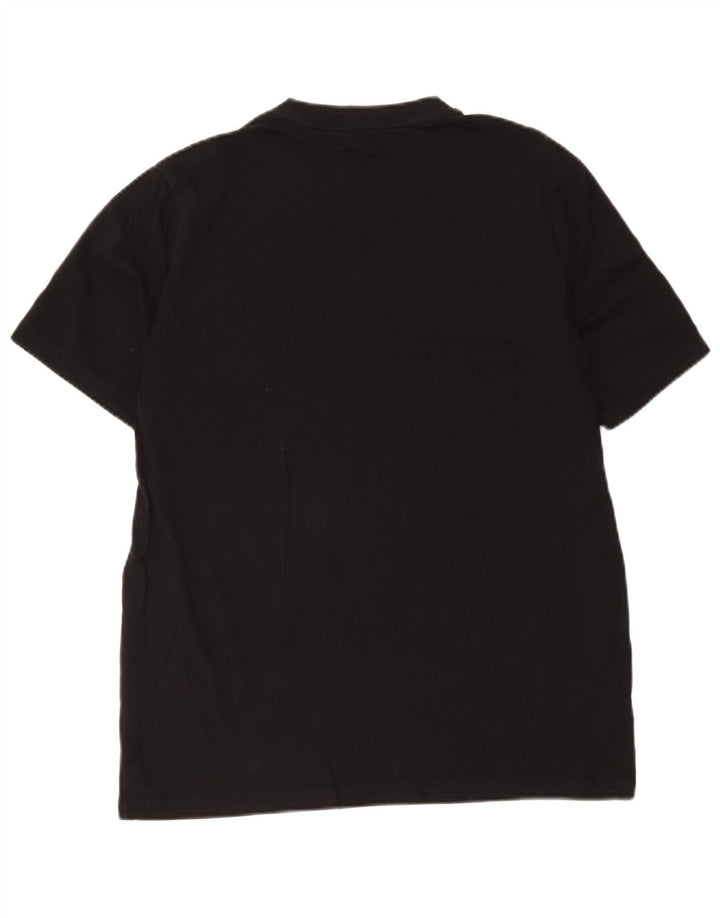 Tricou Fred Perry pentru bărbați Top mare din bumbac negru