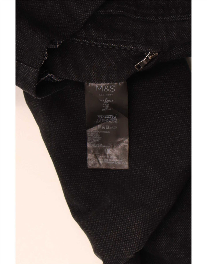 Jachetă Marks & Spencer pentru bărbați, UK 46 3XL, bumbac negru