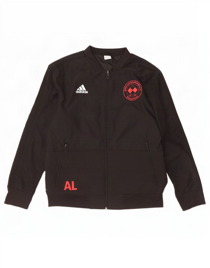 Adidas pentru bărbați Climalite Graphic Trening Top Jachetă mare, negru, poliester